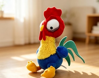 Galo de Pelúcia Fofo – Galinha de Pelúcia Fofa da Moana, Pelúcia Divertida Inspirada na Disney