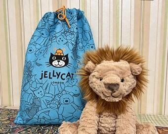 Adorável leão de pelúcia Fuddlewuddle da Jellycat, leão macio de pelúcia, brinquedo de pelúcia da Jellycat London