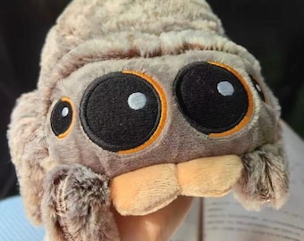 Lucas, a Aranha de Pelúcia - Almofada de Aranha Preta, Presente para Amantes de Pelúcias