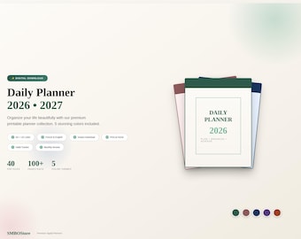 2026–2027 | Mega-Planer-Paket | A4 & Letter | 44 Zeilen