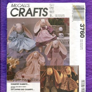 Mccalls bunny pattern 3760 new arrivals