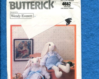 1980's Butterick 4682 Sweet Country Bunnies Pattern UNCUT