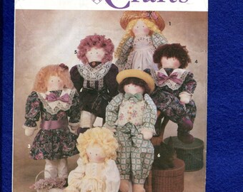 Stuffed Toy PATTERN 7106 Vintage 24 Jointed Boy Doll Pattern with Shorts /& Top