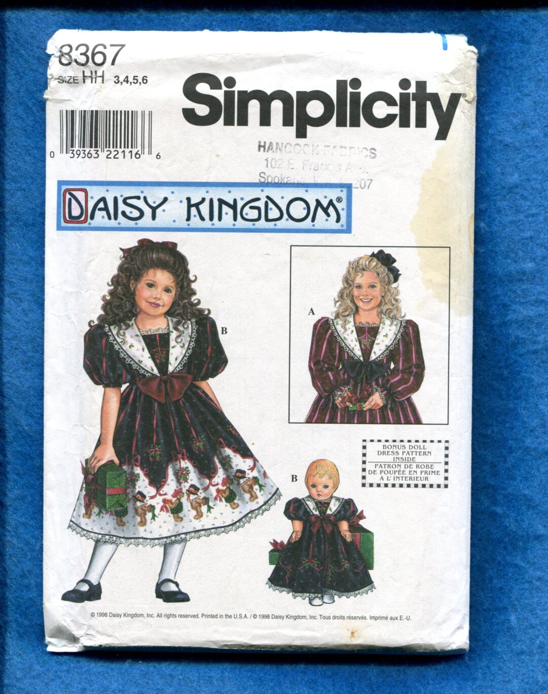 Simplicity 8367 Daisy Kingdom Dress for Little Girls & Matching Doll