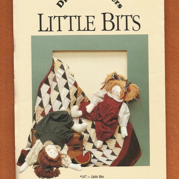 Dream Spinners 167 Little Bits Bean Bag Doll and Patchwork Quilt Pattern Size 20 inch Doll UNCUT