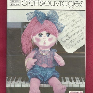 1986 Simplicity 7539 Shirley Botsford Lullabye Babe Soft Sculptured Doll from Her Nose to Her Toes  23 inches Tall  UNCUT