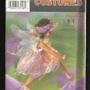 8838 Little Girl Feen-Kostüm mit Flügeln von Designerin Valerie Tabor-Smith Größen 3 bis 8 UNCUT