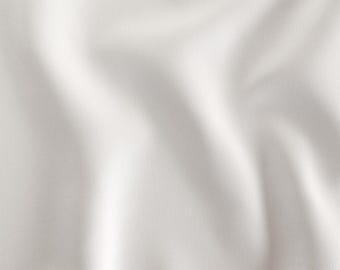 Soft Porcelain White Pima Cotton Fabric, Retro Quilting Solid, Farmhouse Sewing Pre-Cut Fabric