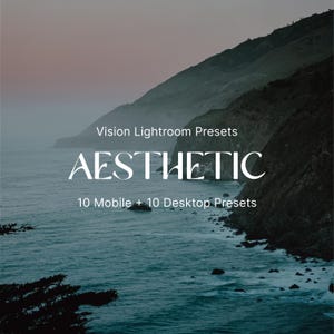 20x Lightroom Presets – Bright, Moody, Vintage Photo Filters (Desktop/Mobile)