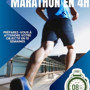 Programme Marathon 4h en 10 semaines  / Programme running PDF à imprimer