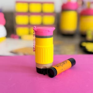 Pencil Teacher Desk Set: Pen Holder, Organizer, Name Sign, Heart Shaped Phone Stand, Fun Decor Lip Balm Holder