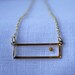Mustard seed necklace, minimalist bar necklace, faith jewelry 
