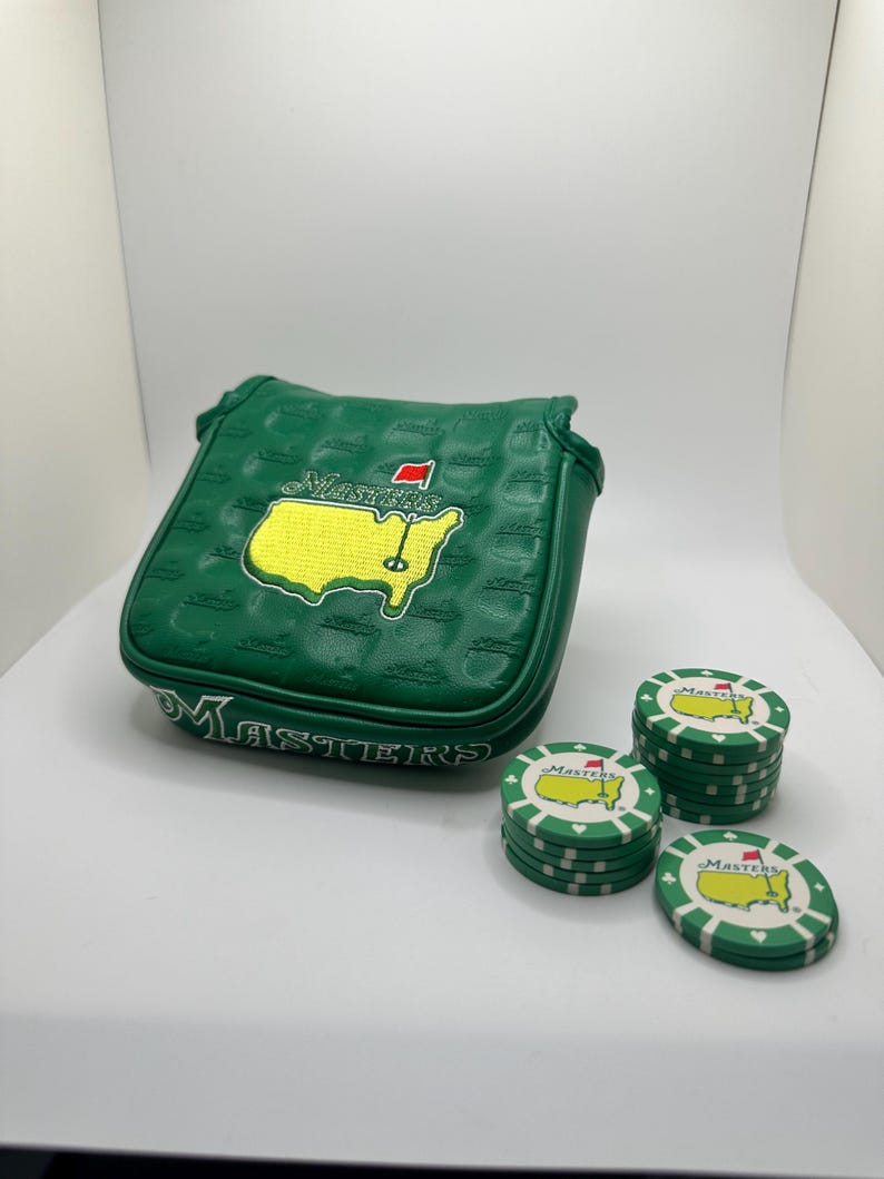 Masters Mallet Putter Cover, Poker Chip Ball Markers Golf Gift Set Fits TaylorMade Spider image 4