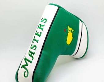 Funda para putter Masters Blade verde magnética, estilo Augusta ANGC