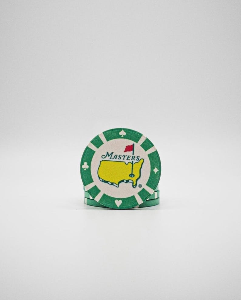 Masters Augusta GreeN DF3 Putter Cover + Poker Chip Ball Markers Set – Golf Gift image 17
