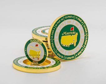 Moneda marcadora de bola de golf del Masters: Marcador de distancia de Augusta 2025
