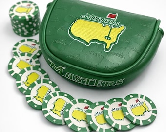 Masters Green Lab MEZZ, Oz. 1 Funda para putter y juego de marcadores de bola con fichas de póker