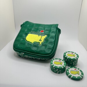 Masters Mallet Putter Cover, Poker Chip Ball Markers Golf Gift Set Fits TaylorMade Spider image 2