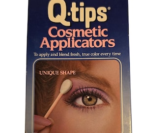 Bastoncillos de algodón vintage para aplicar cosméticos, con punta de algodón para difuminar maquillaje de ojos.