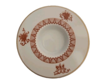 Porcelana portuguesa vintage de Vista Alegre, 2 platillos/platillos/candelabros
