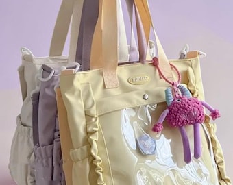 Ita Bag, Kawaii Pastel Bag, Anime Pin Display Bag, Cute Crossbody, Ruffle Bag, Aesthetic Bag, Kawaii Purse, Gift For Girls