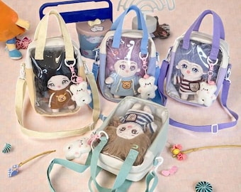 Kawaii Ita Bag, Anime Bag, Clear Window Crossbody Bag, Cute Transparent Shoulder Bag, Pin Display Purse, Gift For Girls