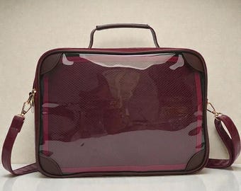 Kawaii Ita Bag Crossbody Transparent Bag, Cute Pin Display Shoulder Bag, Anime Style, Clear Window Bag, Harajuku Purse, Gift For Girls