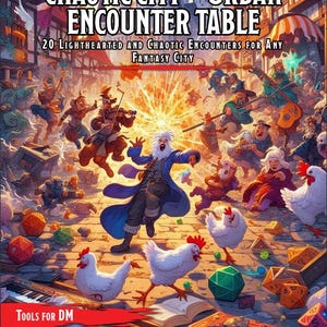 Chaotic Urban Encounter Table – 20 Funny and Unpredictable City Encounters for D&D | DND | Fantasy RPG | Printable PDF | Eng-Spa