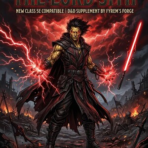 The Lord Sith | Dark Force Hybrid Class | D&D 5e Homebrew | Bilingual EN/ES PDF