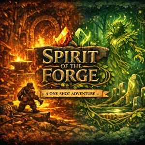 Spirit of the Forge – DND 5e One‑Shot Adventure (Bilingual Eng/Esp) – Digital PDF for DnD