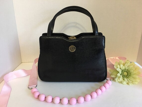 Vintage Don Lester Bags Original Black Purse