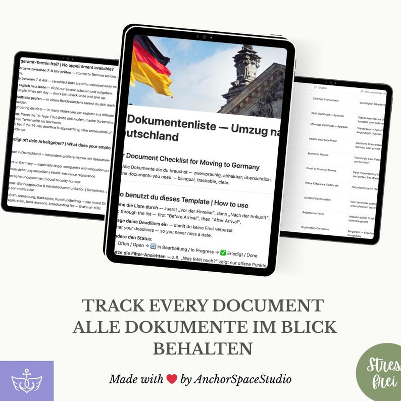 Moving to Germany Document Checklist | Moving to Germany Checklist ...
