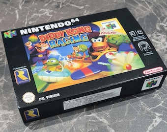 Diddy Kong Racing (N64) Replacement Box & Tray - Handmade in UK