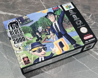 Blues Brothers 2000 (N64) Replacement Box & Tray - Handmade in UK