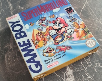 Super Mario Land (Game Boy) Replacement Box & Tray - Handmade in UK