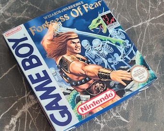 Wizards and Warriors X: Fortress of Fear (Game Boy) Replacement Box & Tray - Handmade in UK