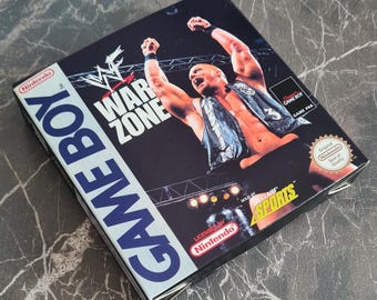 WWF War Zone (Game Boy) Replacement Box & Tray - Handmade in UK