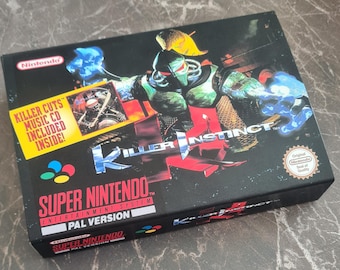 Killer Instinct (SNES) Replacement Box & Tray - Handmade in UK