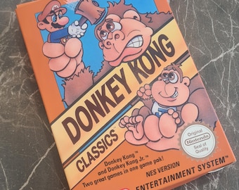 Donkey Kong Classics (NES) Replacement Box - Handmade in UK