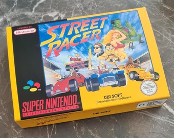 Street Racer (SNES) Replacement Box & Tray - Handmade in UK