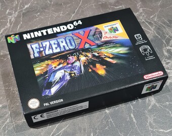 F-Zero X (N64) Replacement Box & Tray - Handmade in UK