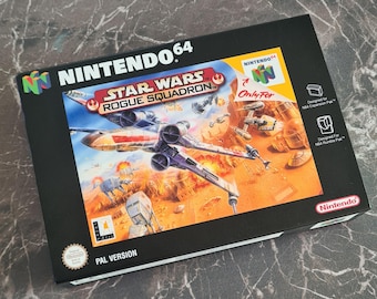 Star Wars Rogue Squadron (N64) Replacement Box & Tray - Handmade in UK