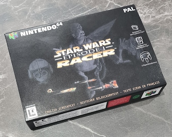 Star Wars Episode 1 Racer (N64) Replacement Box & Tray - Handmade in UK