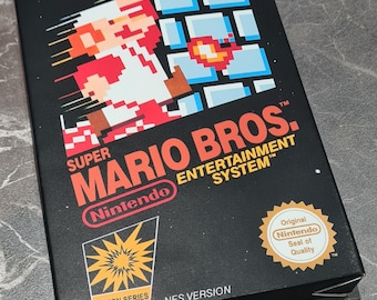 Super Mario Bros (NES) Replacement Box - Handmade in UK