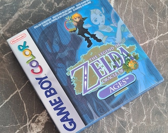 Zelda: Oracle of Ages (Game Boy Color) Replacement Box & Tray - Handmade in UK