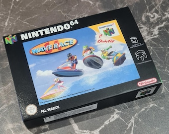 Wave Race 64 (N64) Replacement Box & Tray - Handmade in UK