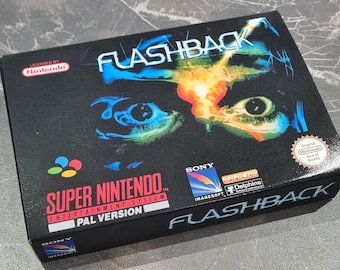 Flashback (SNES) Replacement Box & Tray - Handmade in UK