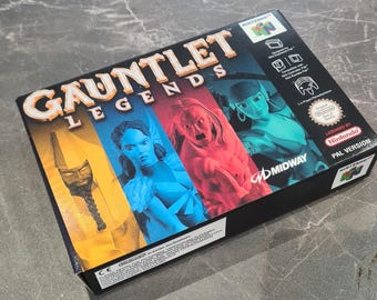 Gauntlet Legends (N64) Replacement Box & Tray - Handmade in UK