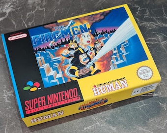 The Firemen (SNES) Replacement Box & Tray - Handmade in UK