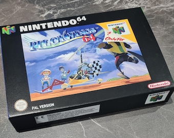 Pilotwings 64 (N64) Replacement Box & Tray - Handmade in UK